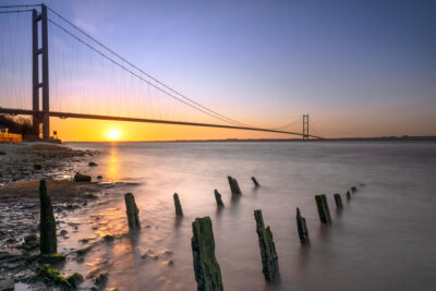 Le Pont Humber Au Lever Du Soleil